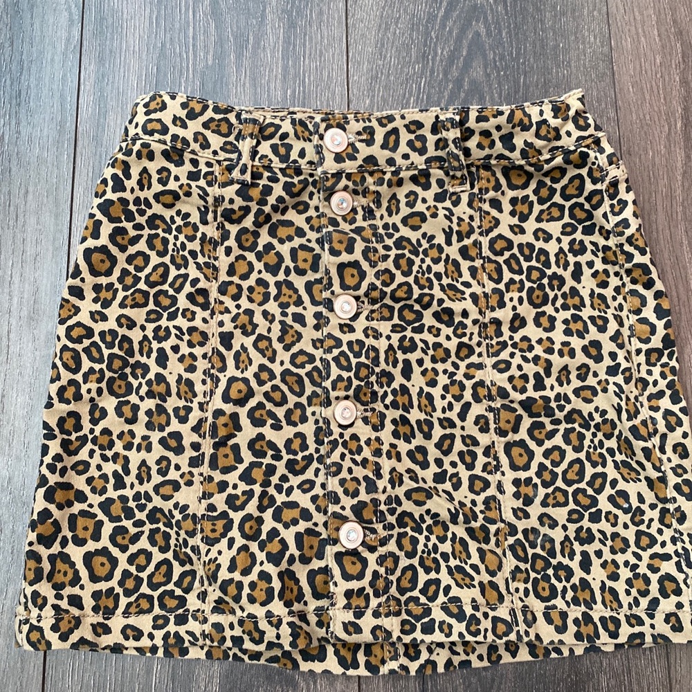 Kids size 10 leopard print skirt by wonder nation